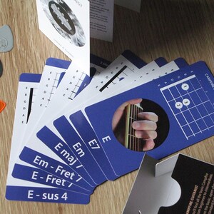 Guitar Chord Flashcards – Visual Fretboard System, 56 Tarot sized Cards image 10