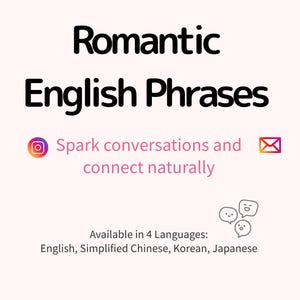 Romantic English Phrases – 10 Ready-to-Use Lines | 4 Languages Included