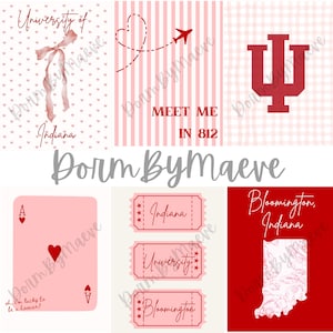 Indiana University Bloomington Red Wall Art