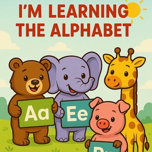Animal Alphabet Flashcards A-Z | Kids Learning Cards | Digital Download | Cute ABC Printable | Educational Poster for Toddlers