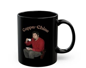 Cappu-Chino - Black Coffee Mug, Coffee Mug, gift cup