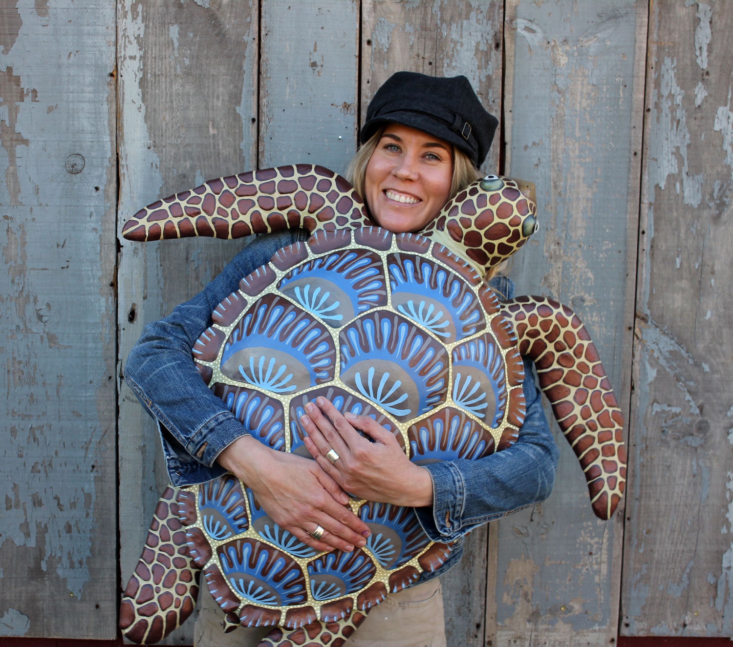 Large Sea Turtle Wall Sculpture 34 Original Artwork