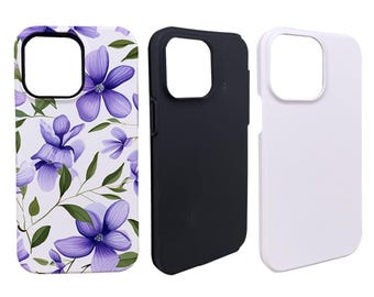 Sublimation Tough Phone Case for iPhone Samsung Google Pixel | Blank Tough Phone Case for Heat Transfer | DIY Customizable Case