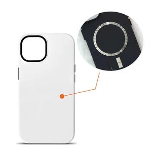 5Pcs Sublimation Tough Phone Case with Magnet for iPhone Samsung Google Pixel | Blank 2 in 1 Phone Case | DIY Customizable Magnetic Case image 2