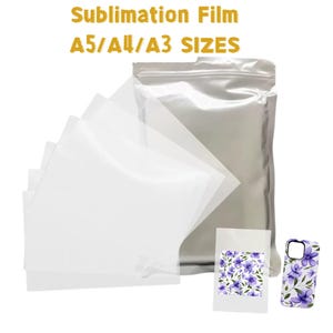 PET Sublimation Film for Coated Phone Cases & Earphone Cases, A5/A4/A3 Sizes | Premium Korean Quality 3D Sublimation Transfer Film