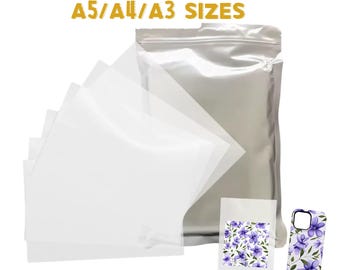 PET Sublimation Film for Coated Phone Cases & Earphone Cases, A5/A4/A3 Sizes | Premium Korean Quality 3D Sublimation Transfer Film