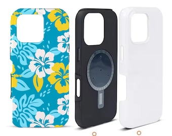 Sublimation Tough Phone Case with Magnet for iPhone Samsung Google Pixel | Blank 2 in 1 Phone Case | DIY Customizable Magnetic Case