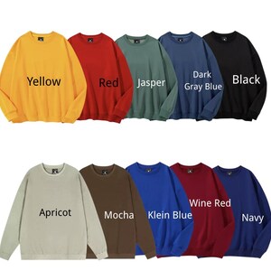 100% Polyester Sublimation Sweatshirt Blank | Heat Transfer Ready Lightweight Thin Plain Sweatshirt | Sublimation DTF |Ideal for Embroidered image 3