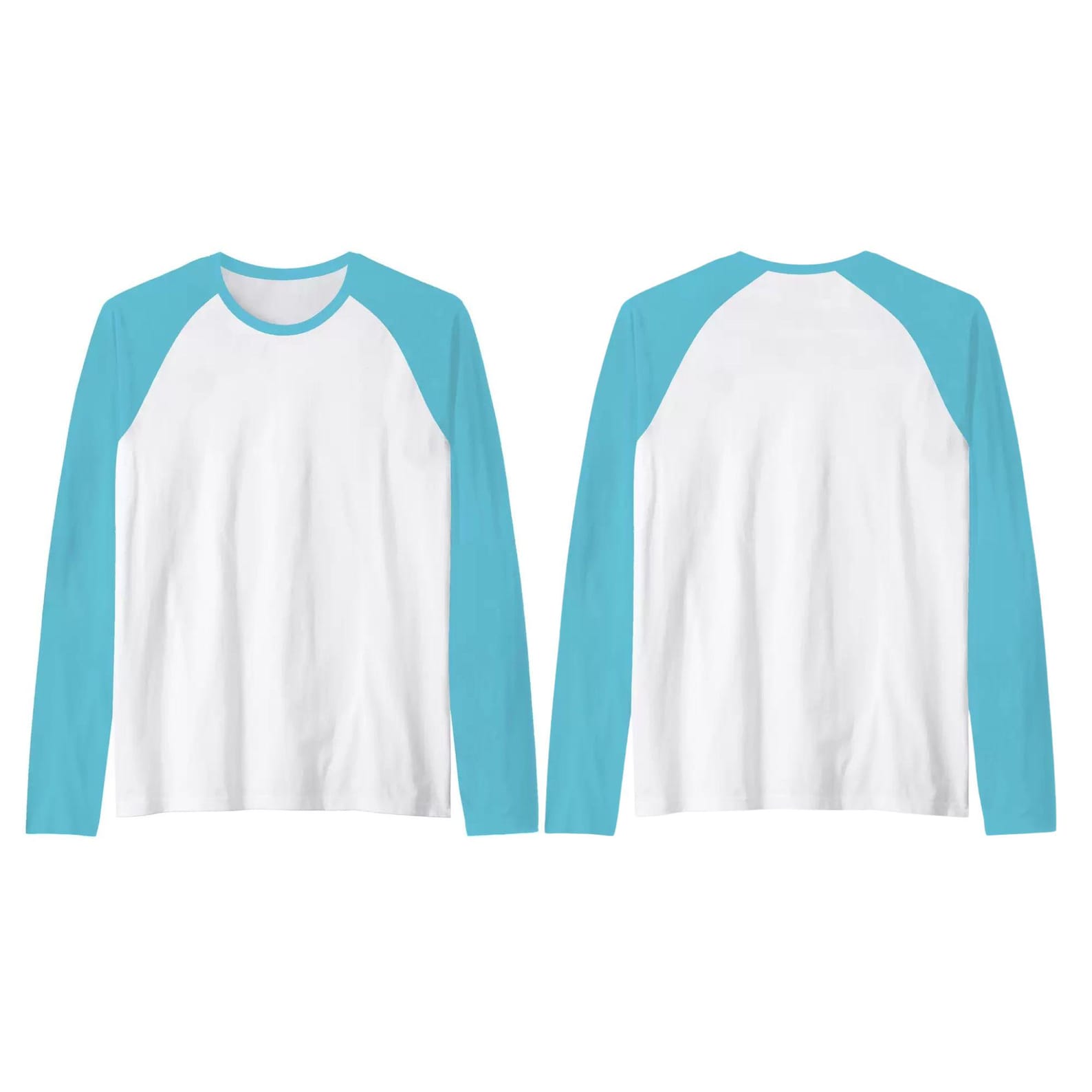 Sublimation Blank Polyester Raglan Long Sleeve T-shirt - Adult & Kids ...