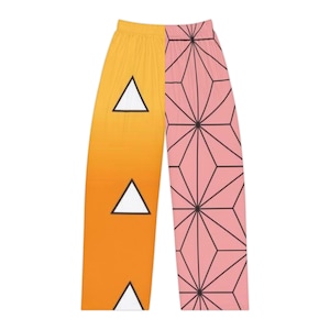 Nezuko/Zenitsu Pj - Anime Women&#39;s Pajama Pants, Cute Cartoon Sleepwear for Female Anime Lovers, Japanese Animation Sleep