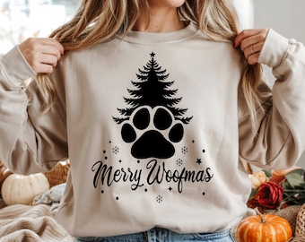 Merry Woofmas svg png, Christmas Dog Mom svg, Cricut Cut File, Dog mama png, Dog Christmas png, Dog lover png, Christmas png Design
