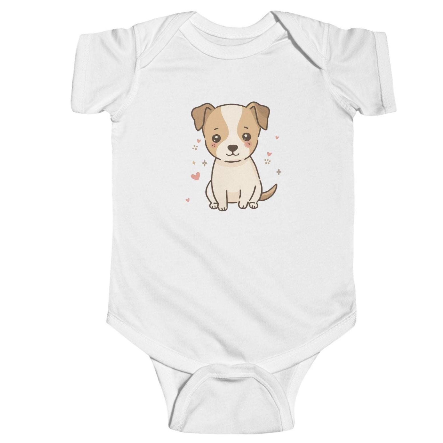 Cute Puppy Infant Bodysuit - Adorable Baby Clothes, Pet Lovers Gift, Baby Shower Present, Custom Baby Outfit, Animal Print Onesie