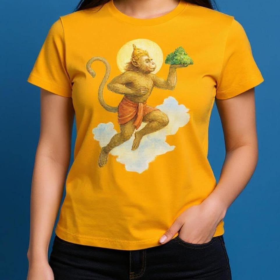 Hanuman T-Shirt | Spiritual Gift Shirt | Yoga Meditation Top | Hindu Monkey God Tee