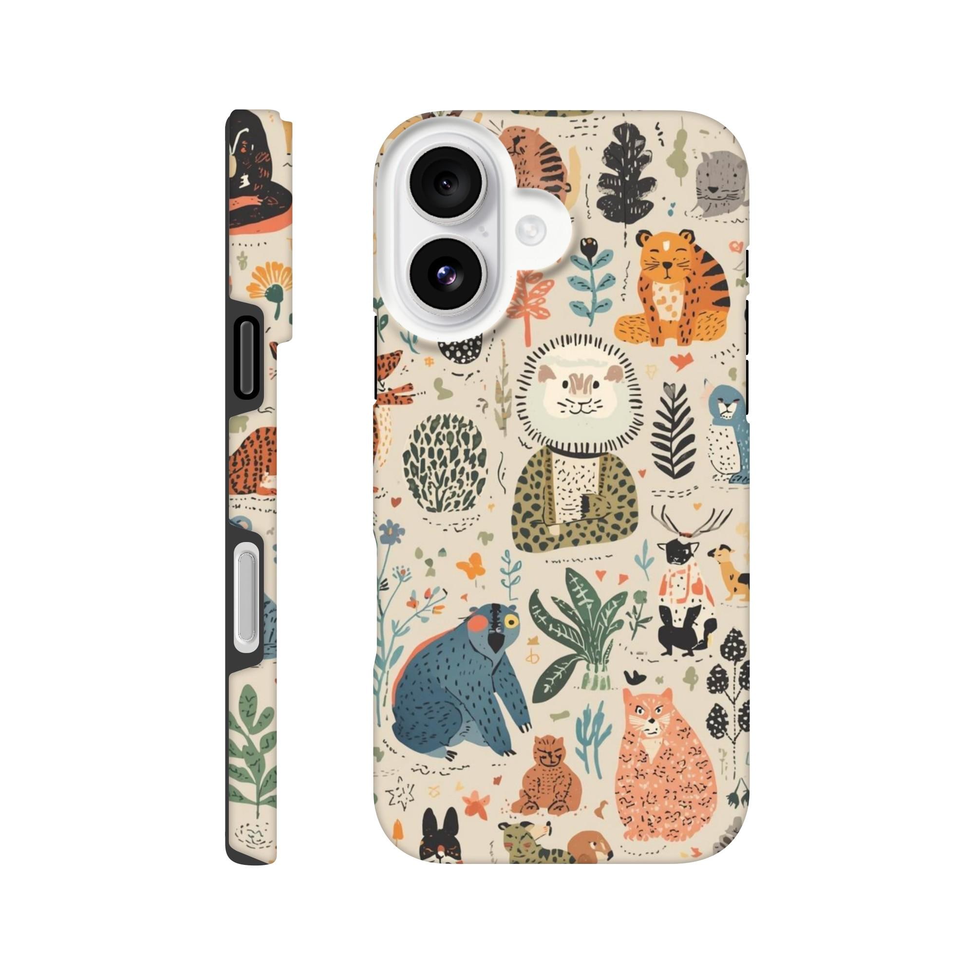 Wildlife Wonders Phone Case - Animal Patterns Tough Case | Stylish Protection for Your iPhone