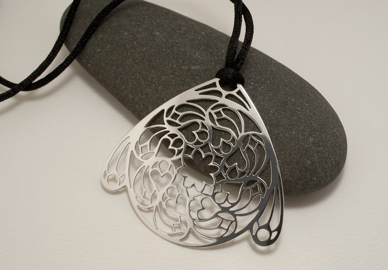 Sterling Silver Cathedral Window Pendant Etsy