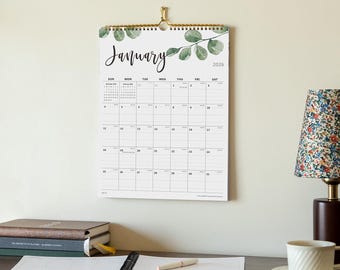 Wall Calendar 2026 from January 2026 to June 2027, Perfect for Home Schooling Plan, Daily Blocks with Julian Dates,15 x 12 Inches