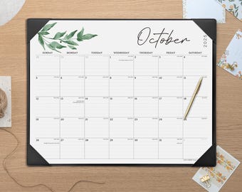 Large Desk Calendar 2026-2027 with Desktop Mat, Cabbrix 22 x 17 Inch Covering January 2026 to June 2027 for Home School and Office