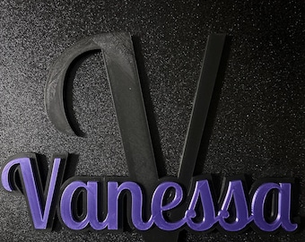 Personalized monogram name sign