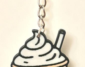 pumpkin spice latte fall keychain