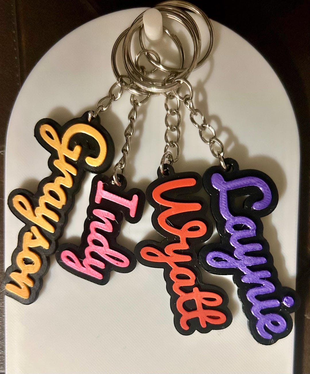 Custom Name Tag Keychain - Etsy