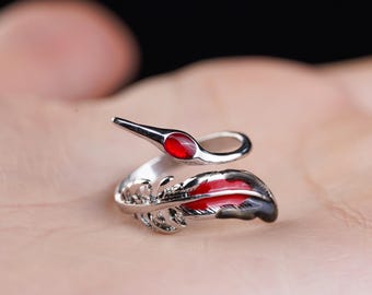 Mayfer , Anillo ajustable con cristal color rojo rubí - Mayfer Joyas Mayfer , Anillo ajustable con cristal color rojo rubí - Mayfer Joyas
