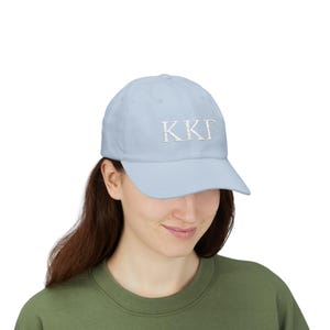 Sorority Dad Cap, Kappa Kappa Gamma Gift, Classic Baseball Hat, Greek Life Sister Present, Fraternity Mom Hat, Trendy Sorority Fashion,