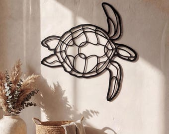 Sea Turtle Metal Wall Art, Coastal Wall Decor, Ocean Wall Art, Beach House Decor, Nautical Decor, Marine Wall Art, Coastal Home Decor