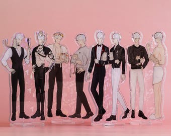 Sylus Holographic Acrylic Standee | Love and Deepspace Anniversary Fandom Decor