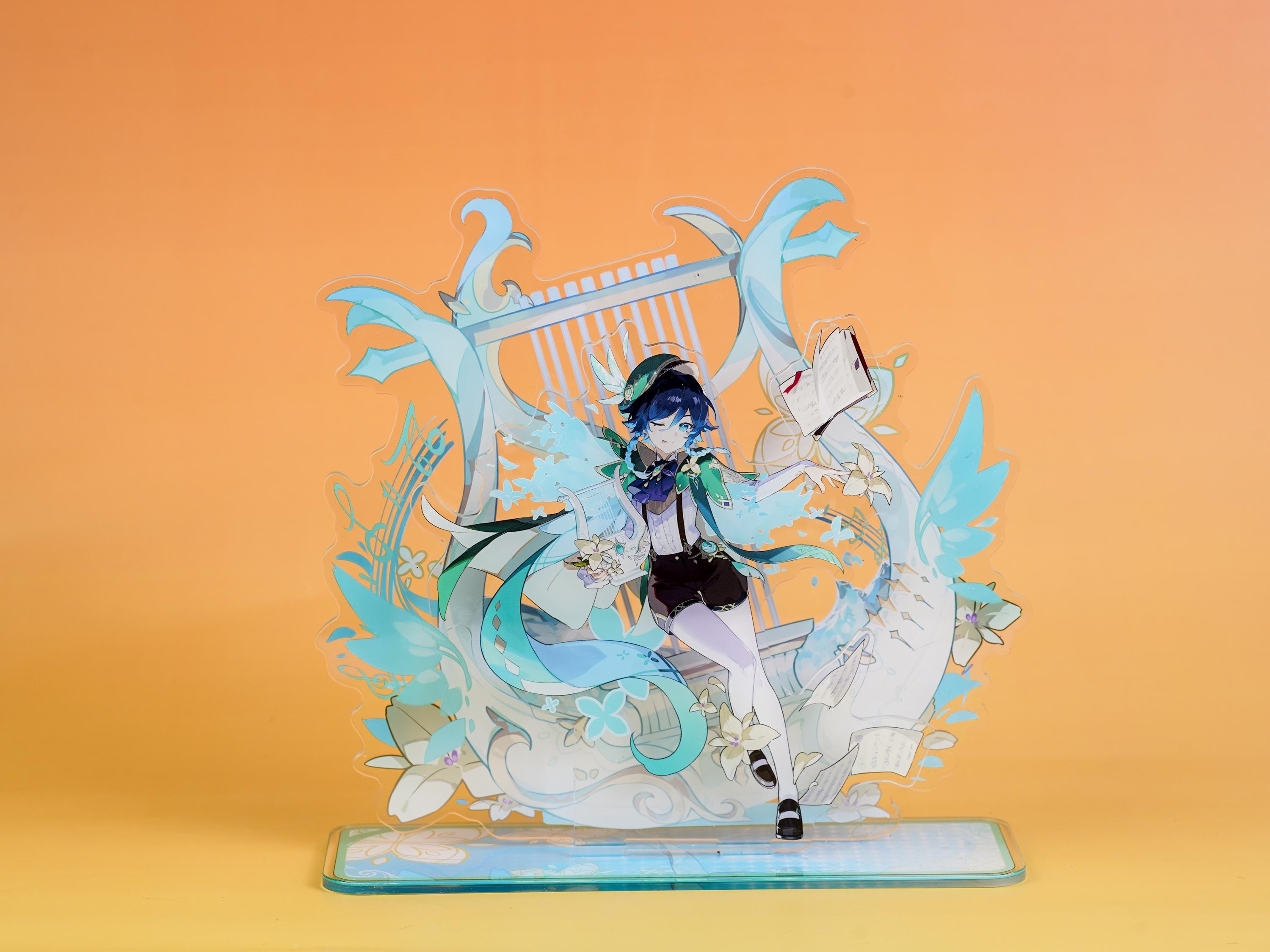 Genshin Impact Venti 21cm Acrylic Standee | Holy Lyre & Wind Scene