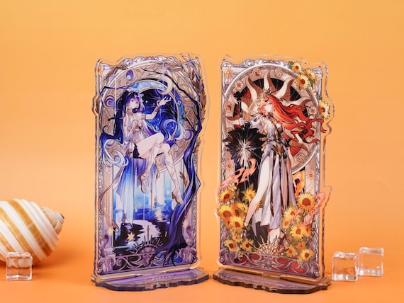 Wuthering Waves Augusta & Iuno Acrylic Standee Set - Tarot-themed