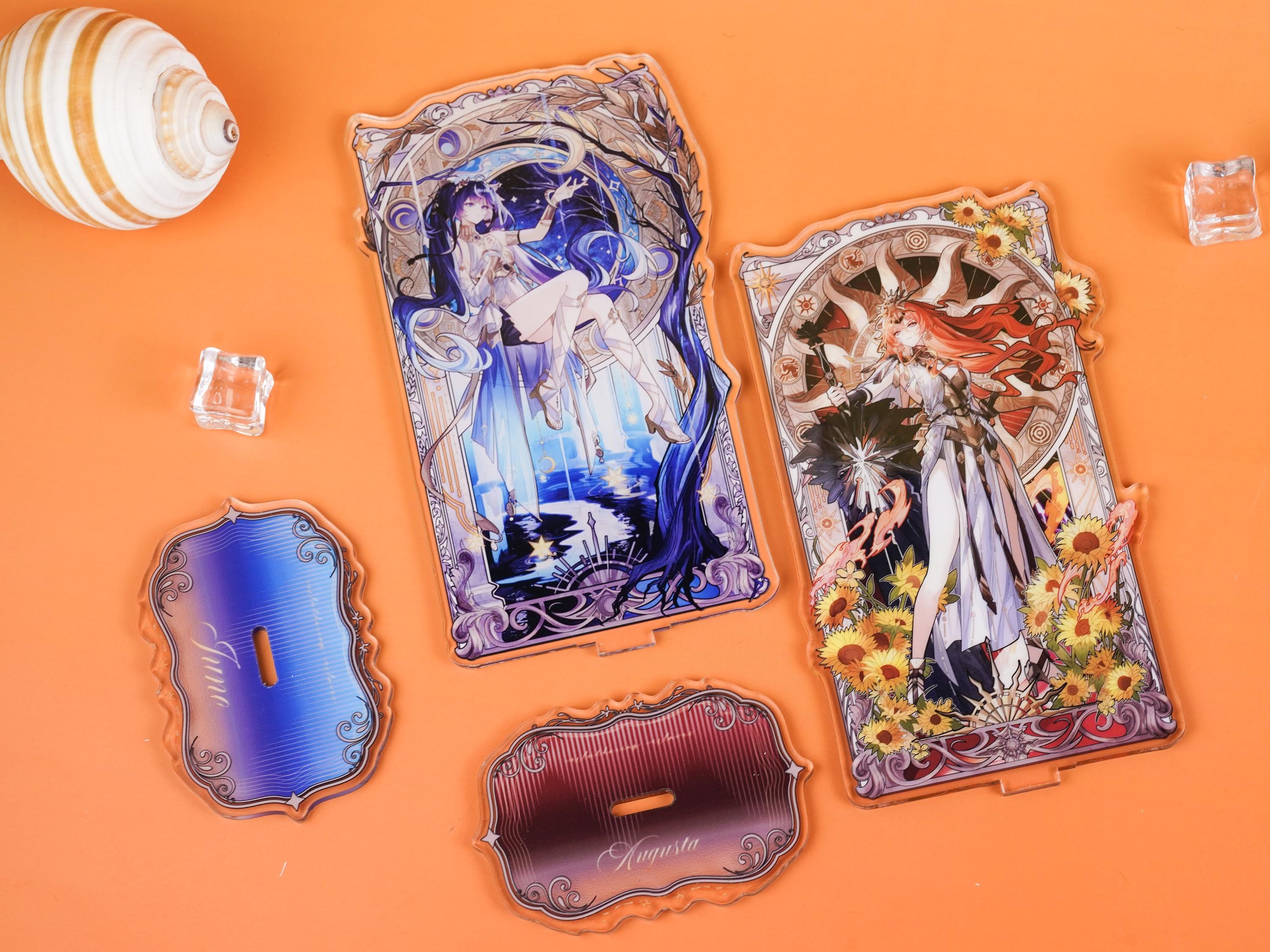 Wuthering Waves Augusta & Iuno Acrylic Standee Set - Tarot-themed