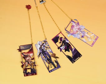 Honkai: Star Rail Metal Bookmark Set - Character Charms