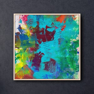 Abstract Art Canvas Print, Modern Painting, Wall Art, 24x24, Living Room Acrylic Art, Abstract Canvas Art Wall Art Print on stretched canvas