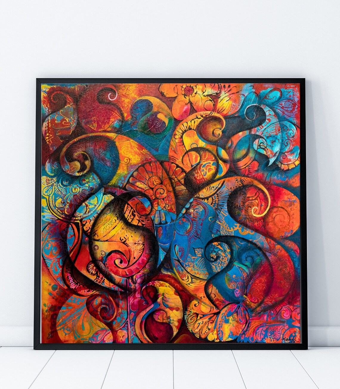 Large Original Painting, Canvas Art, Abstract Wall Art, Home Decor