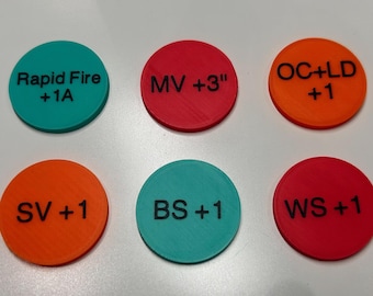 Astra Militarum (Kaiserliche Garde) Offiziere Orden Tokens