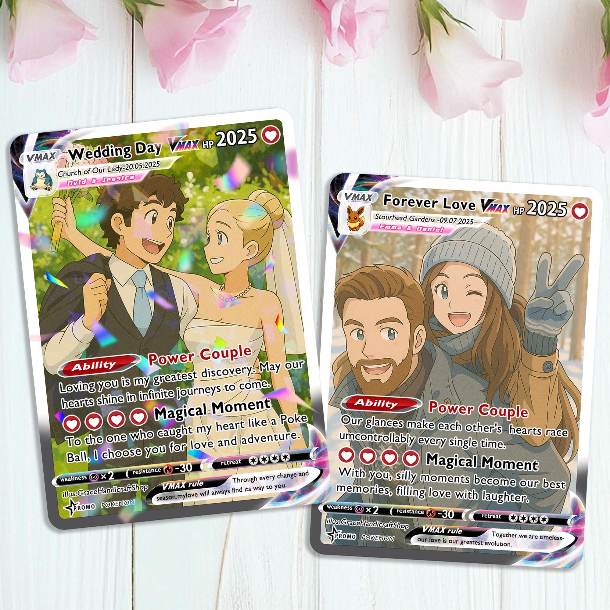 Pokmone Wedding Card - Etsy