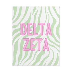 Sorority Wall Art - Delta Zeta