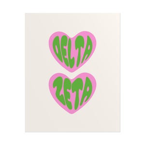 Sorority Wall Art - Delta Zeta