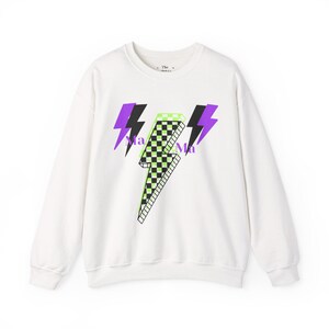 Sudadera de cuello redondo Electric Vibes, suéter gráfico para atuendos casuales, regalo unisex, ropa de moda, moda acogedora