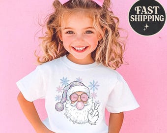 Pop Santa Christmas Shirt, Funny Christmas Party Shirt, Santa Disco Ball Christmas Shirt, Snowflake Shirt, Christmas Holiday Vacation Shirt
