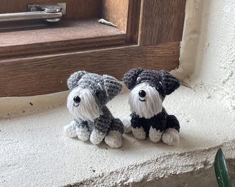 シュナウザー犬のかぎ針編みパターン - Etsy 日本