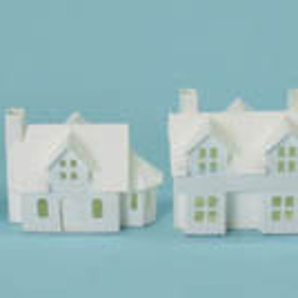 Tiny Coastal Village 2016,  pre-cut  kit to make 8 miniature buildings