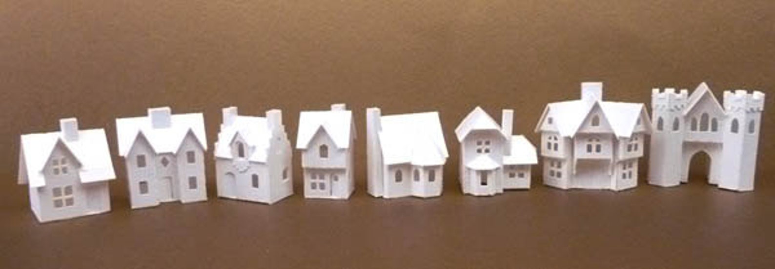 Tiny Village 2013 precut kit to make 8 miniature cardstock Etsy