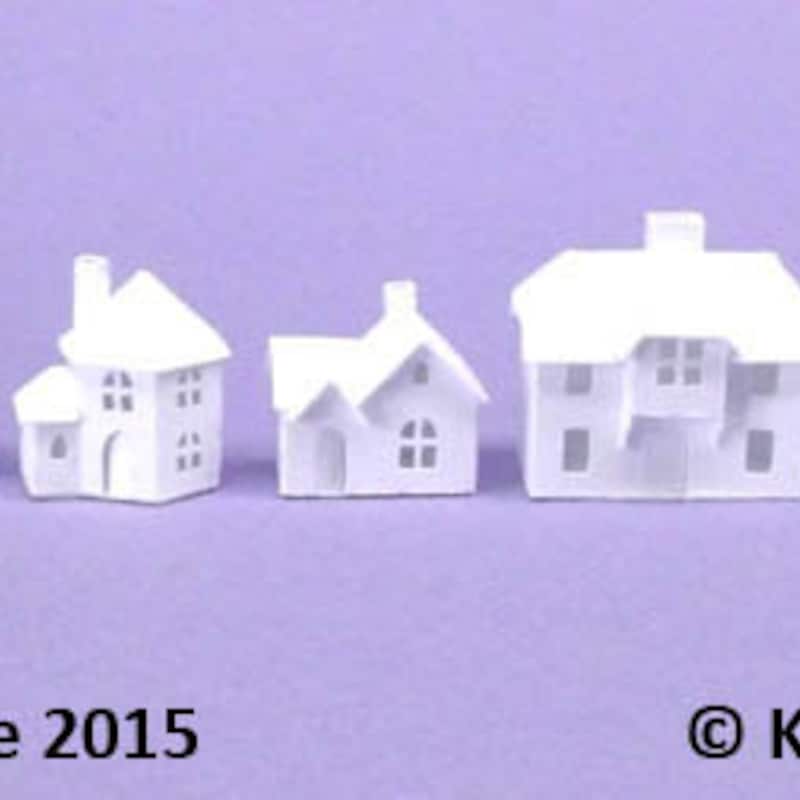 Tiny Cardstock Houses - Etsy