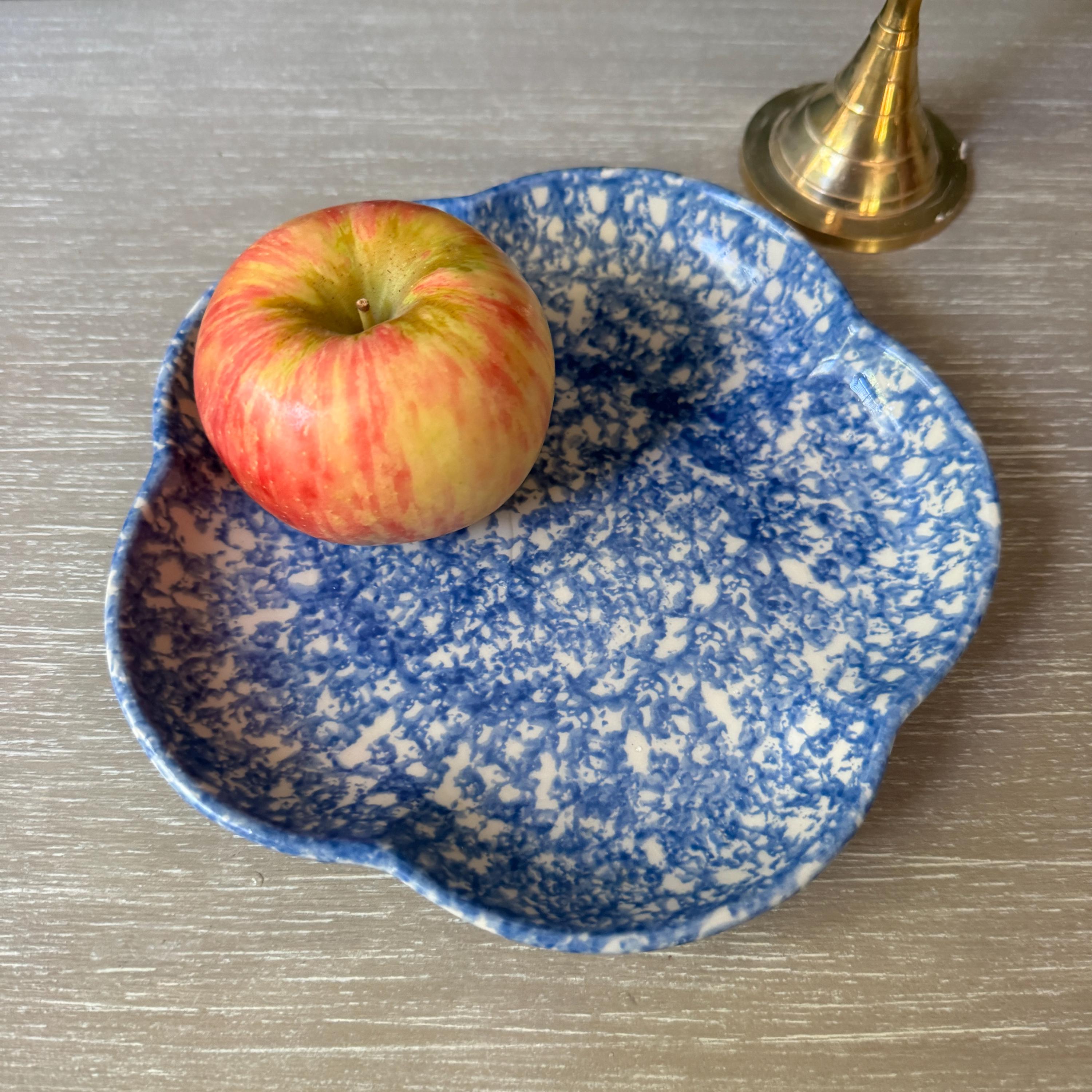 Vintage Blue Flower Stoneware - Etsy