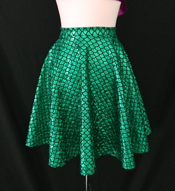 Green Mermaid Skirt the Little Mermaid Costume Retro Full | Etsy