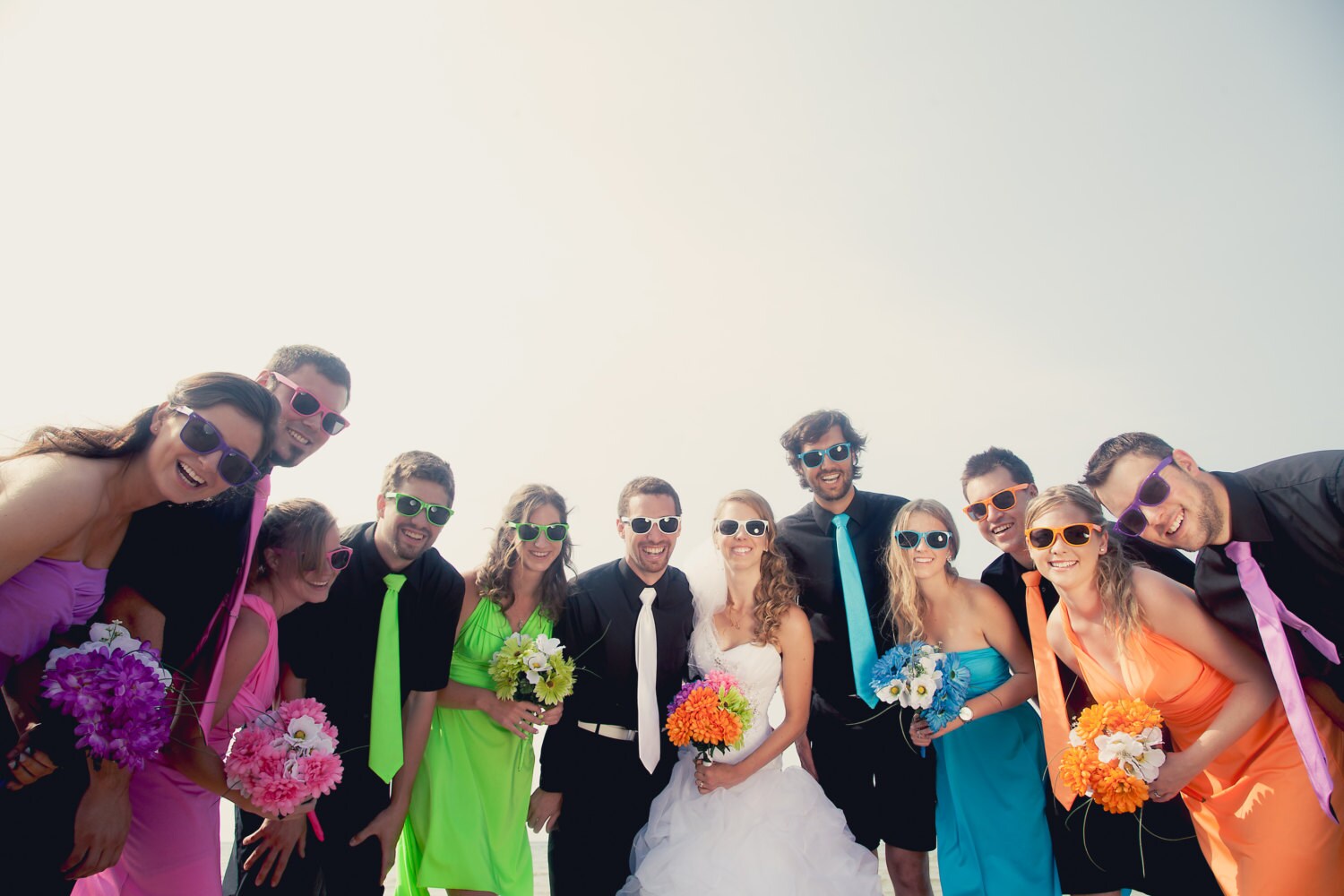 Neon Colored Wedding Dresses