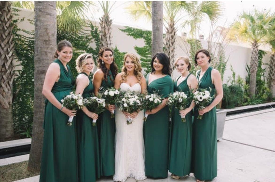 Forest Green Bridesmaid Dress - Etsy