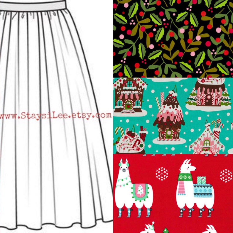 plus size holiday skirts