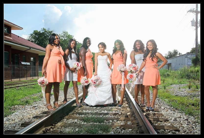 Orange Coral Bridesmaids Dress Infinity Convertible Etsy